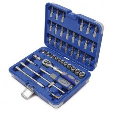 Trusa capete chei tubulare 1/4", 46 piese 